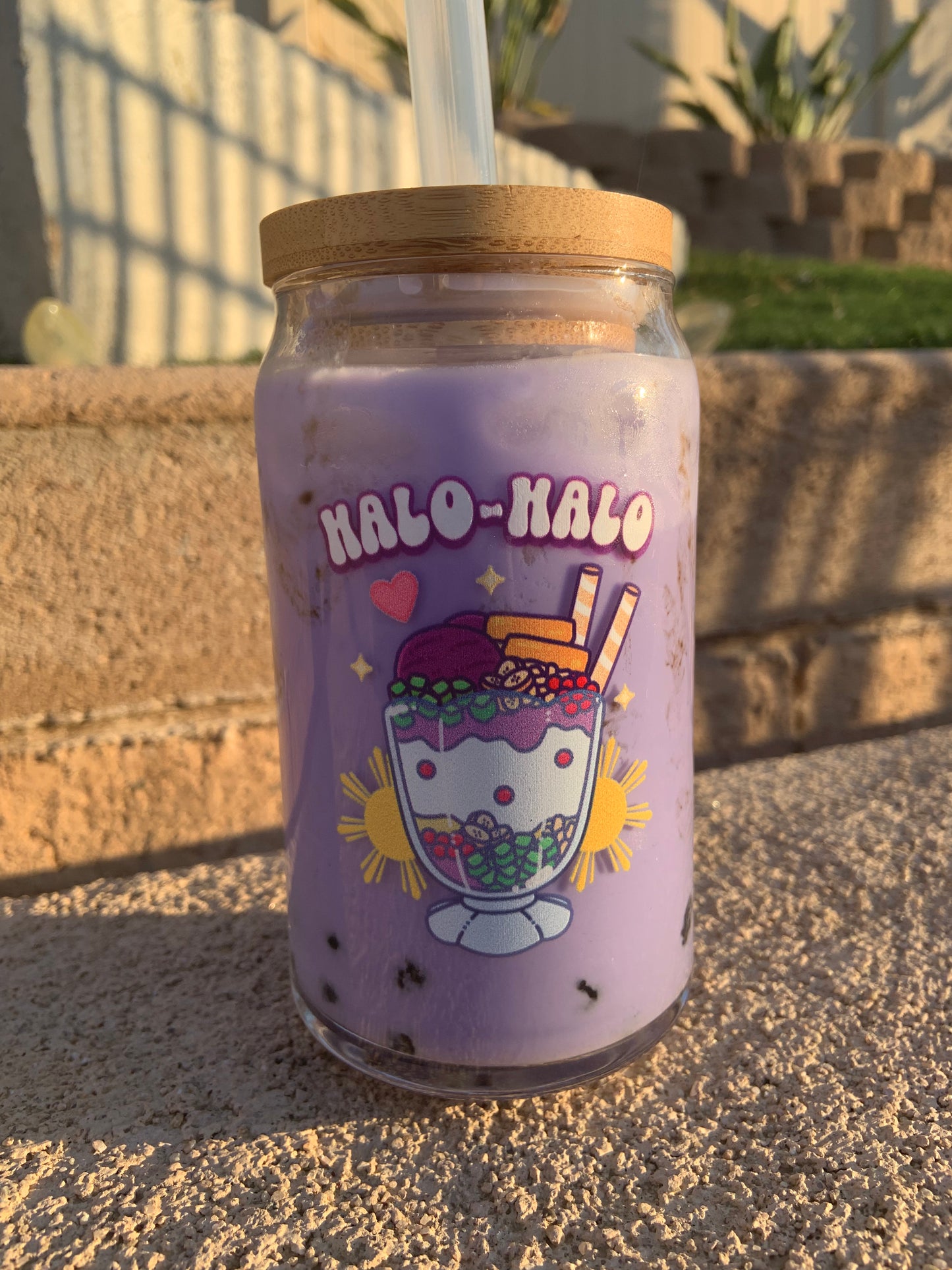 HALO-HALO Glass Tumbler