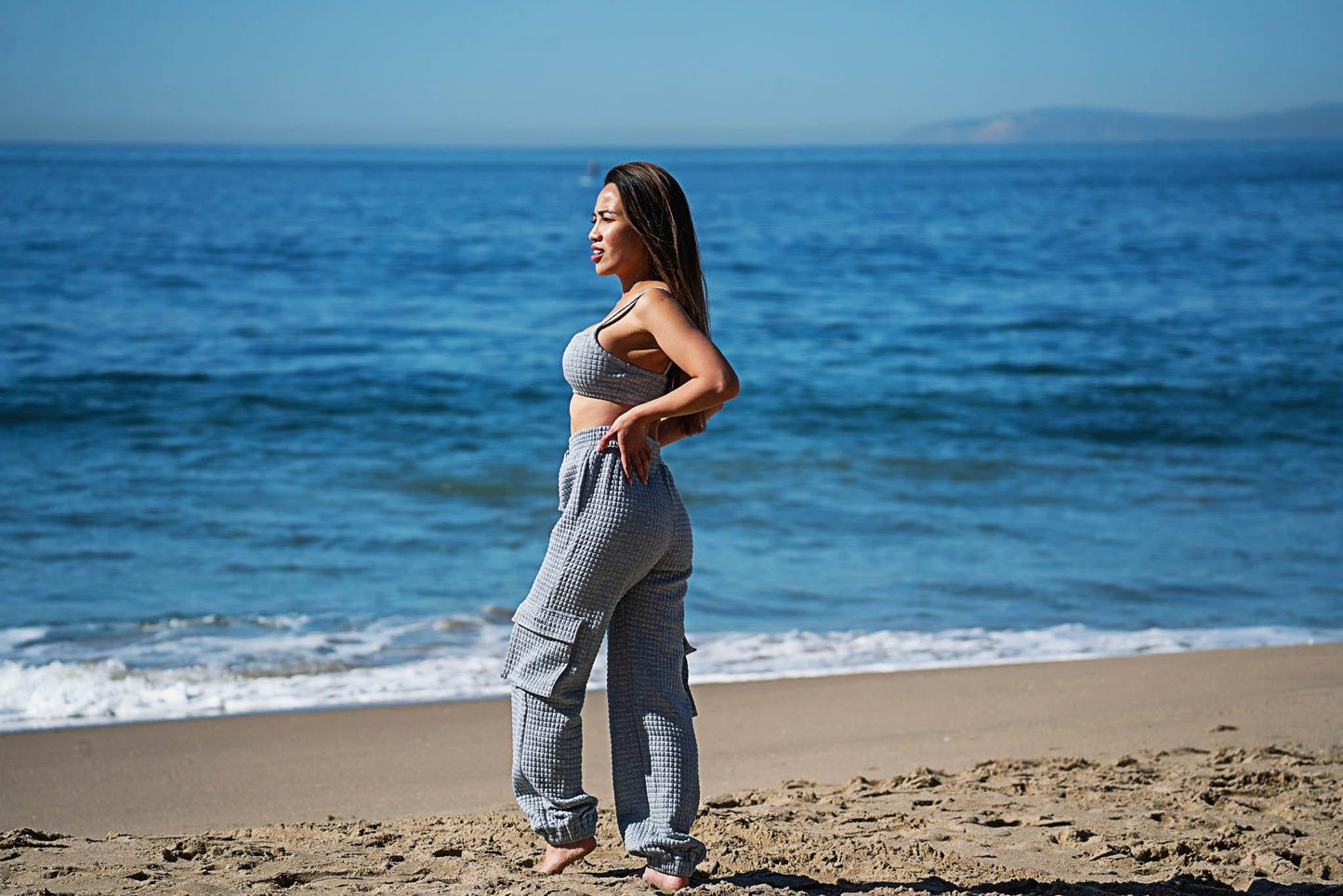 TALA Crop Top Jogger Set Black - P’NAI
