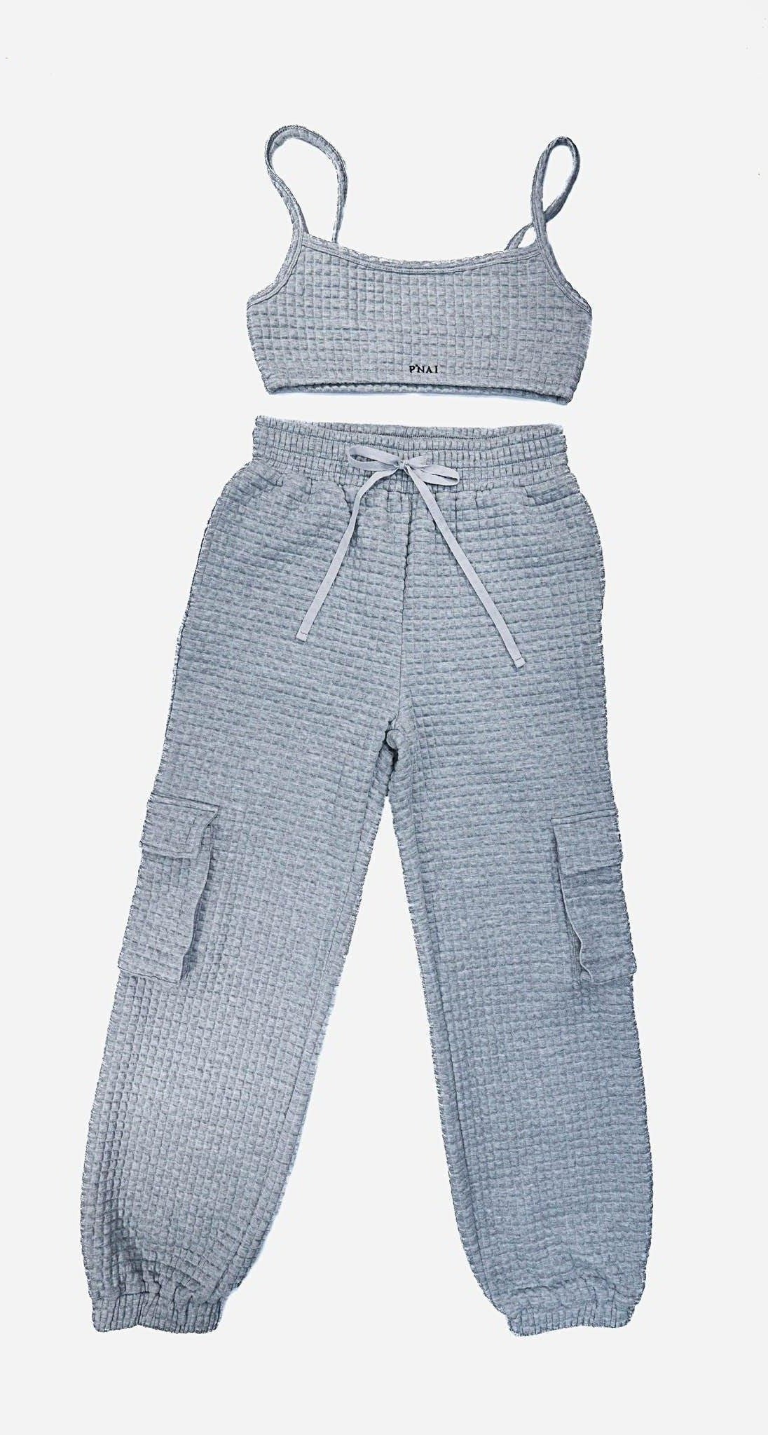 TALA Crop Top Jogger Set Black - P’NAI