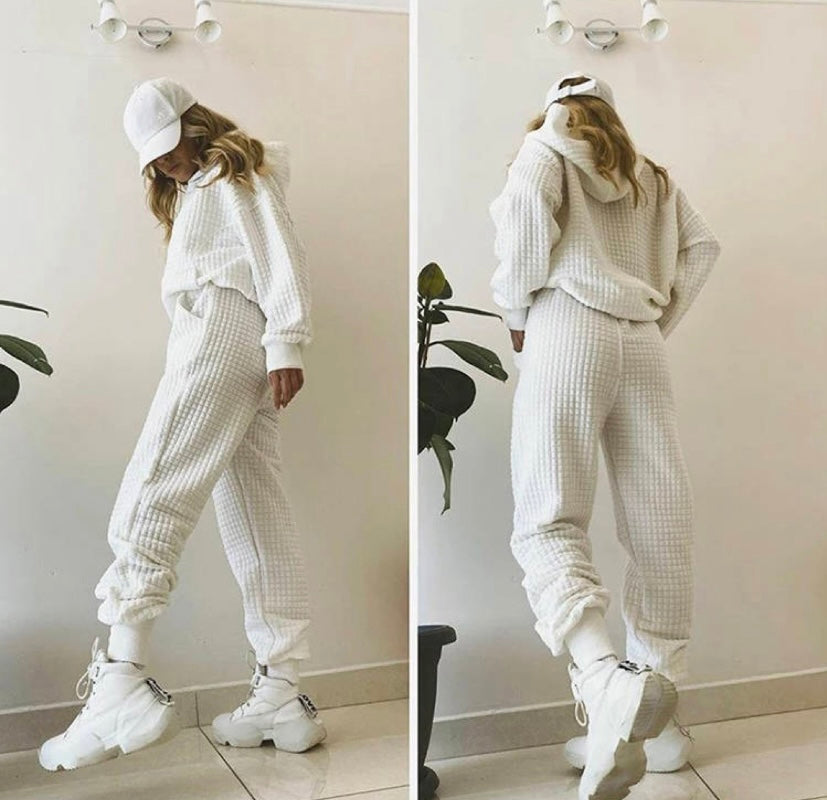 Tadhana Waffle Jogger Hoodie Set