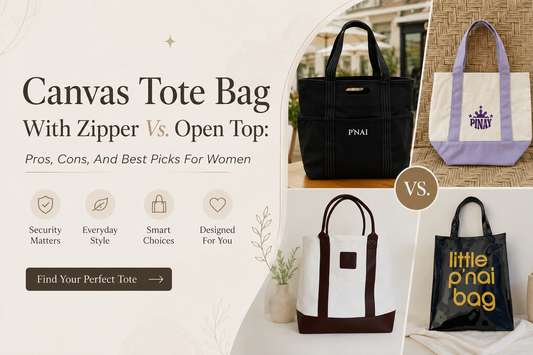 Canvas Tote Bag With Zipper Vs. Open Top: Pros, Cons, And Best Picks For Women