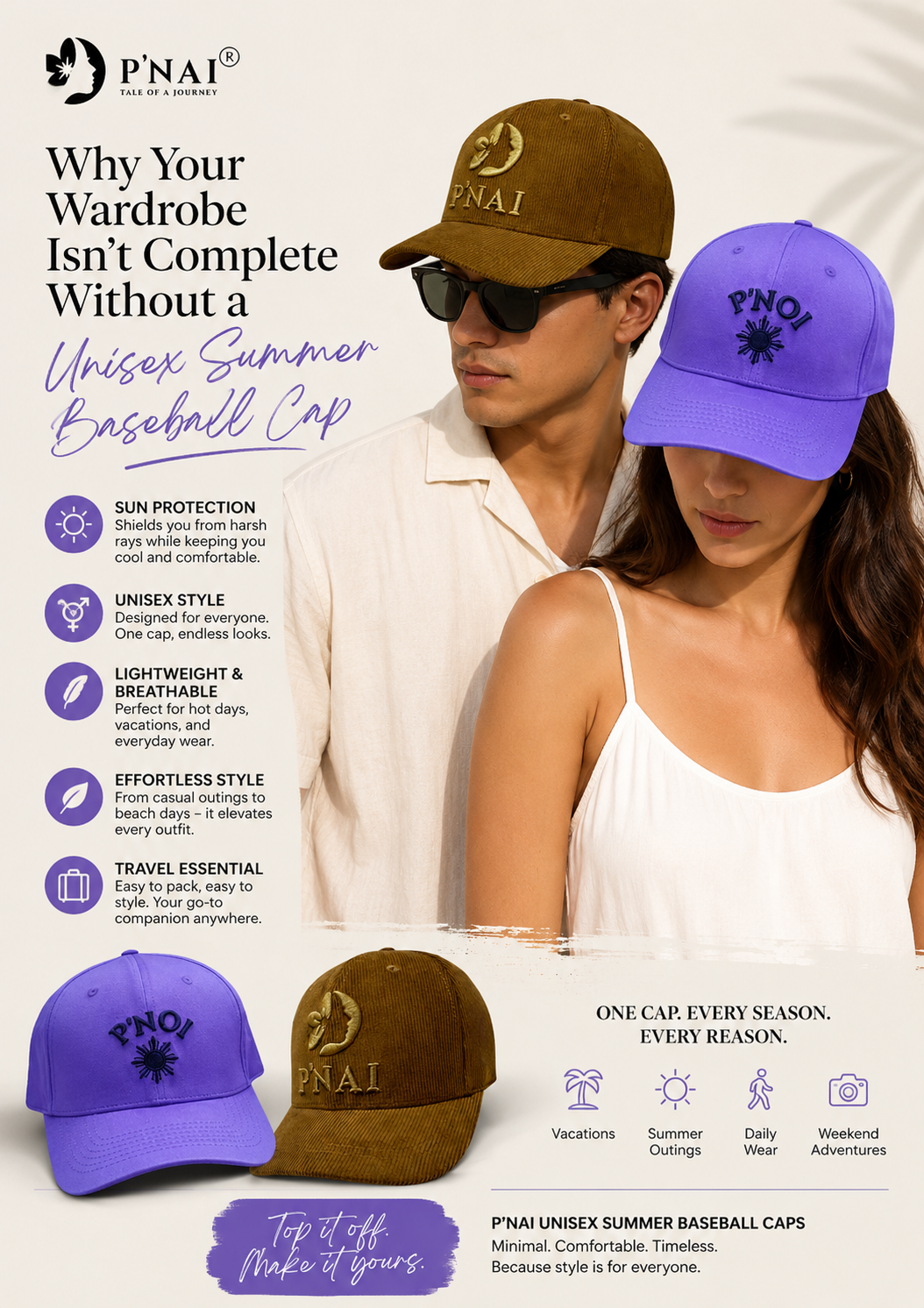 Why Your Wardrobe Isn't Complete Without a Unisex Summer Baseball Cap