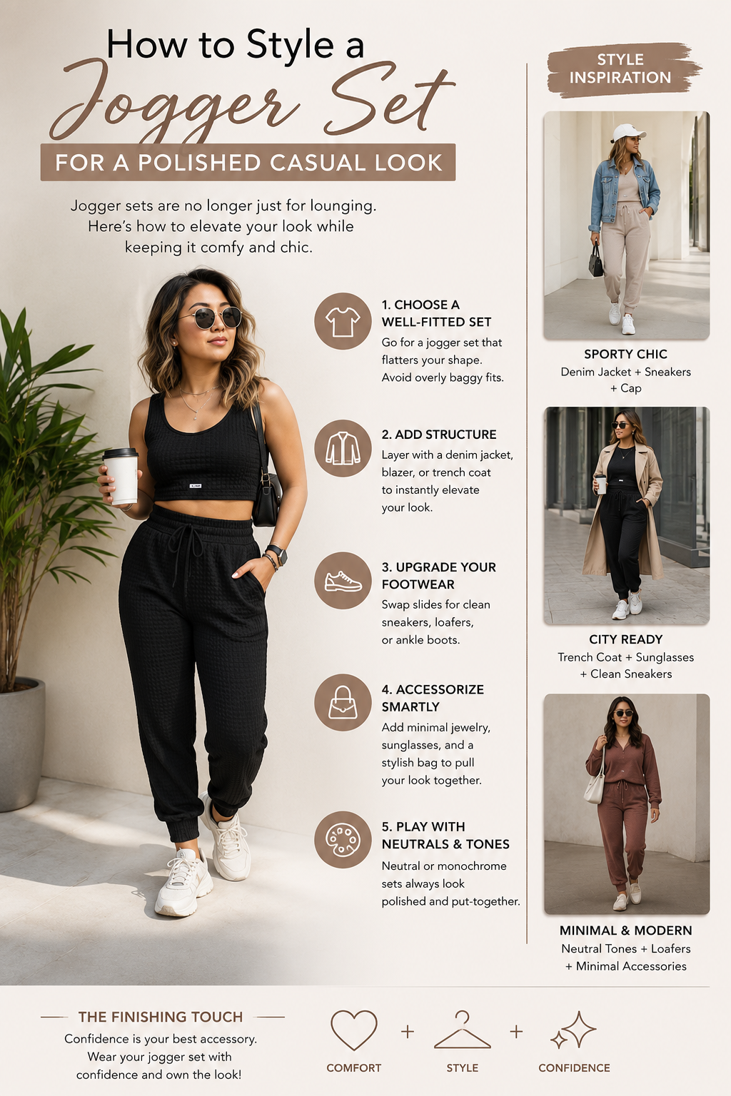 How to Style a Jogger Set for a Polished Casual Look