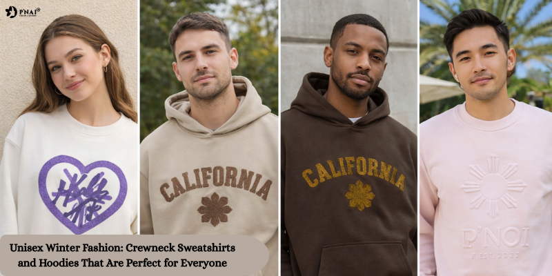 Unisex Winter Fashion: Crewneck Sweatshirts and Hoodies