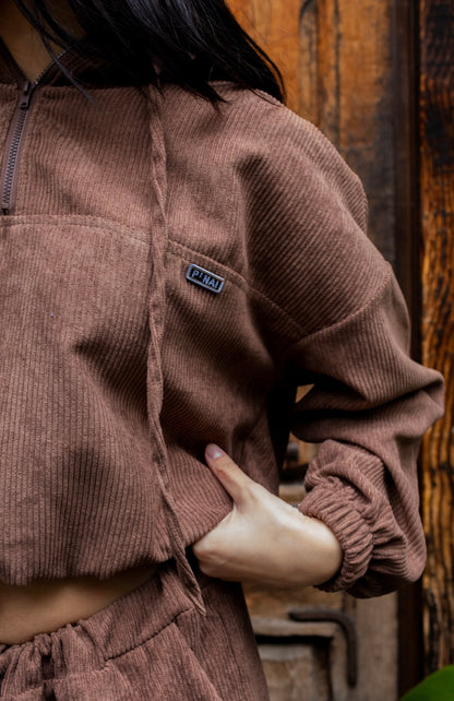 REYNA CORDUROY HOODIE SET