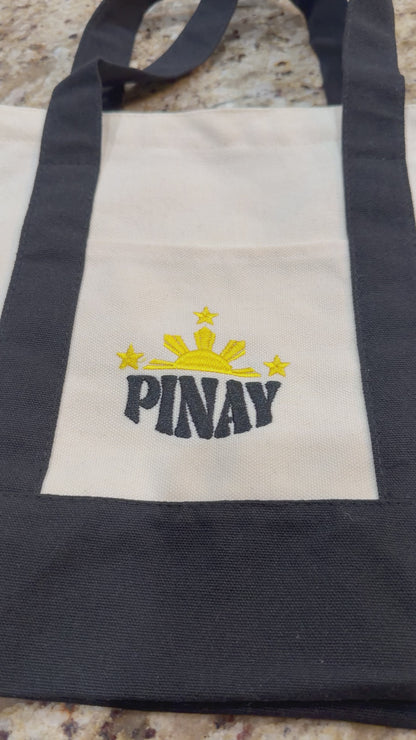 PINAY MINI CANVAS BAG- BLACK