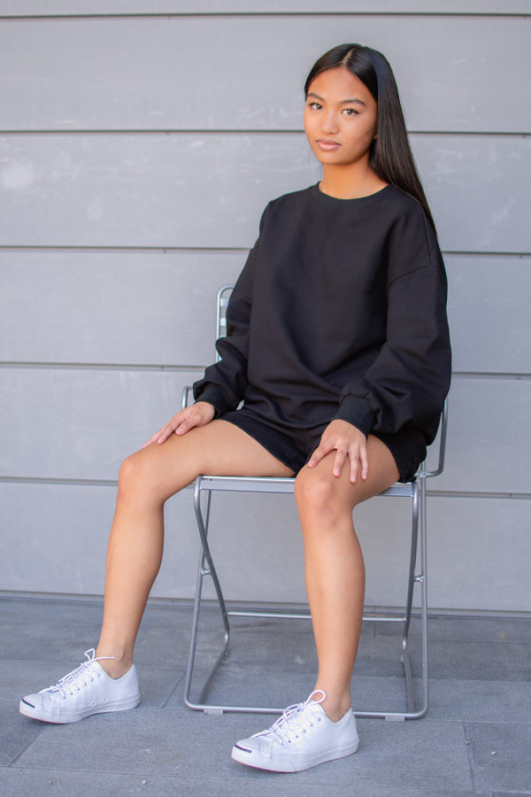 BITUIN Fleece shorts set- Black
