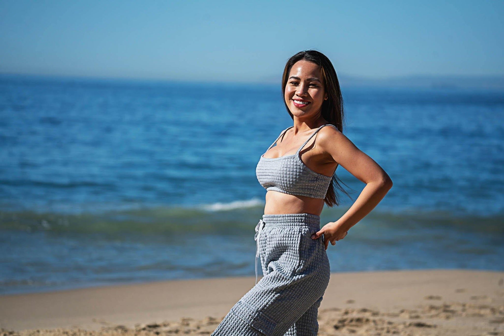 TALA Crop Top Jogger Set Black - P’NAI