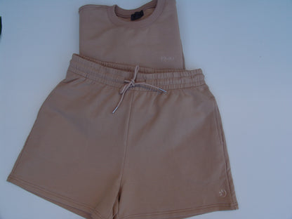 Bituin Fleece Shorts set- Beige